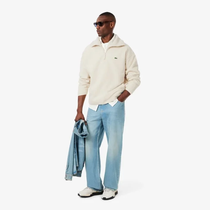 Felpa da uomo in pile polare con zip Felpa da uomo in pile polare con zip