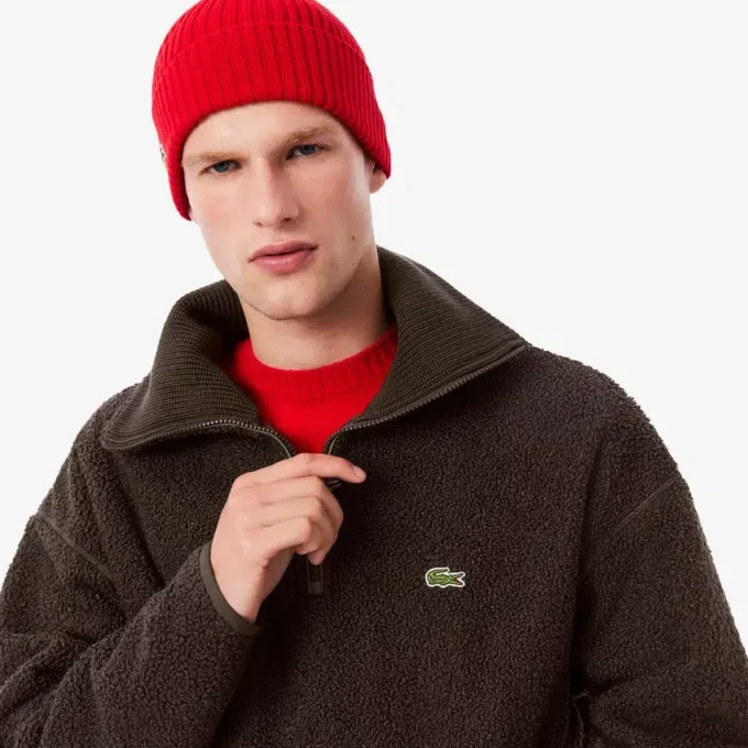 Felpa da uomo in pile polare con zip Felpa da uomo in pile polare con zip