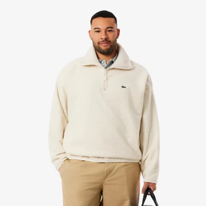 Felpa da uomo in pile polare con zip Felpa da uomo in pile polare con zip