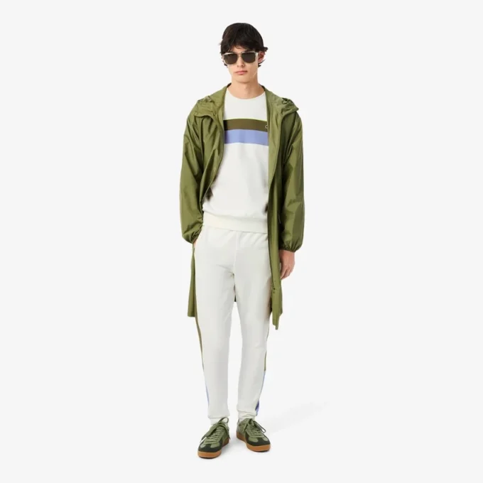 Felpa in pile color block da uomo Felpa in pile color block da uomo