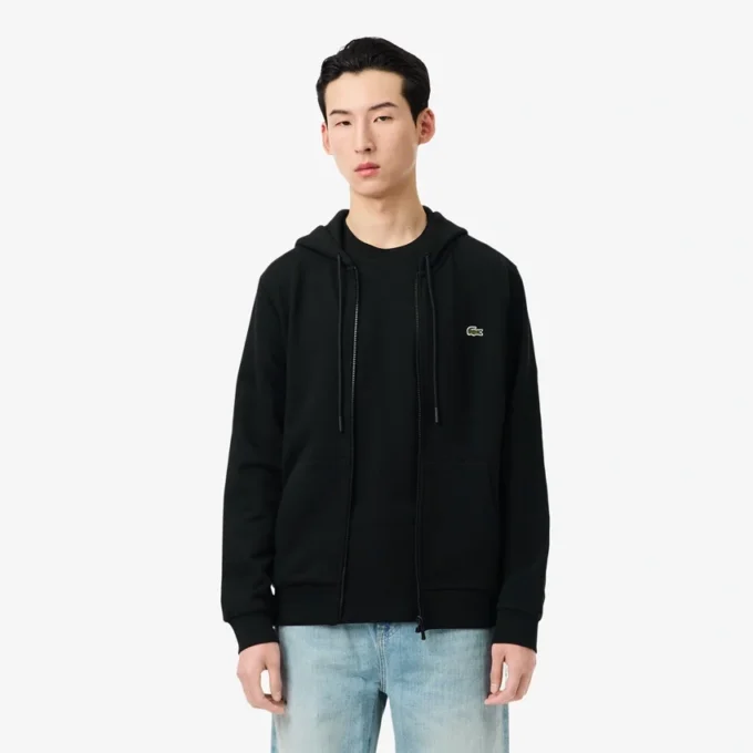 Felpa in pile con zip da uomo, vestibilità classica Felpa in pile con zip da uomo, vestibilità classica