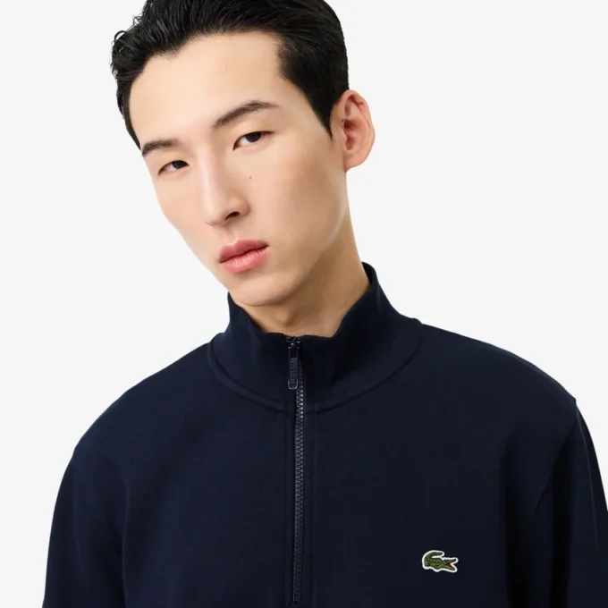 Felpa in pile da uomo con zip
