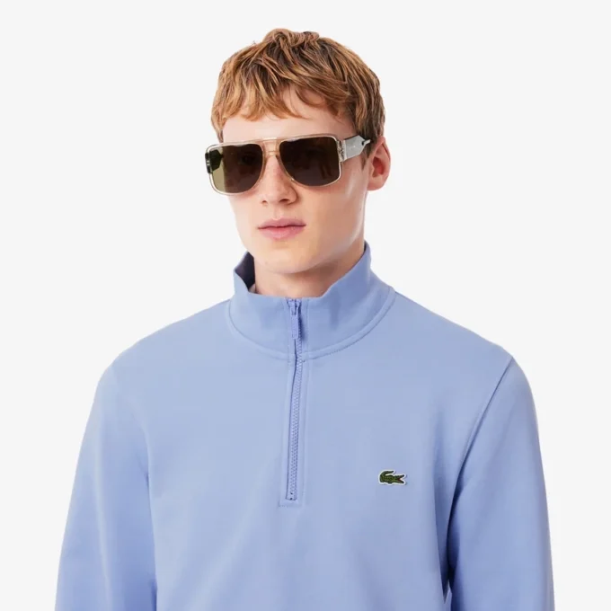 Felpa in pile da uomo con zip
