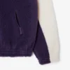 Felpa in pile oversize da donna con collo alto Felpa in pile oversize da donna con collo alto