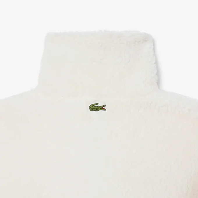 Felpa in pile oversize da donna con collo alto Felpa in pile oversize da donna con collo alto