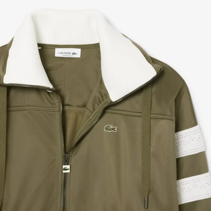 Felpa oversize da donna in raso a righe pointelle