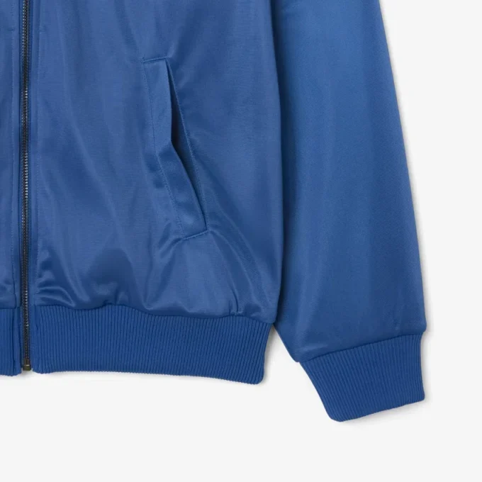Felpa oversize da donna in raso a righe pointelle
