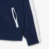 Felpa sportiva con zip in piqué interlock