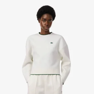 Felpa sportiva da donna con bordi a contrasto