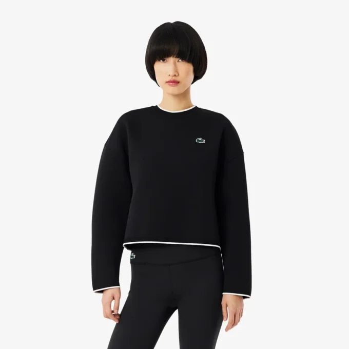 Felpa sportiva da donna con bordi a contrasto Felpa sportiva da donna con bordi a contrasto