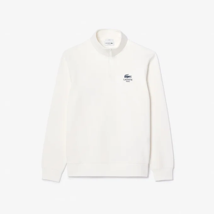 Felpa unisex con collo alto e zip