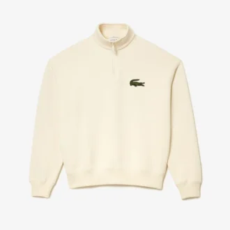 Felpa unisex in pile a collo alto dalla vestibilità ampia