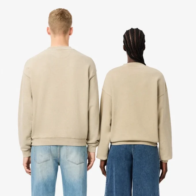 Felpa unisex in pile effetto lavato dalla vestibilità ampia Felpa unisex in pile effetto lavato dalla vestibilità ampia