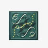 Foulard quadrato in seta con stampa Runway Foulard quadrato in seta con stampa Runway