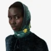 Foulard quadrato in seta con stampa Runway Foulard quadrato in seta con stampa Runway