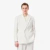 Giacca blazer da uomo doppiopetto con badge Heritage ricamato Giacca blazer da uomo doppiopetto con badge Heritage ricamato