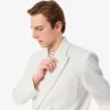 Giacca blazer da uomo doppiopetto con badge Heritage ricamato Giacca blazer da uomo doppiopetto con badge Heritage ricamato