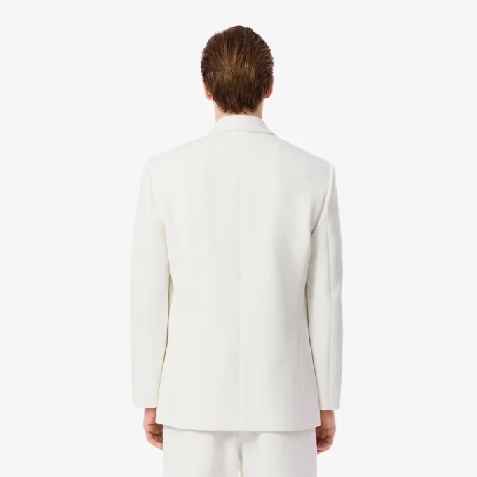 Giacca blazer da uomo doppiopetto con badge Heritage ricamato Giacca blazer da uomo doppiopetto con badge Heritage ricamato