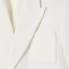 Giacca blazer da uomo doppiopetto con badge Heritage ricamato Giacca blazer da uomo doppiopetto con badge Heritage ricamato