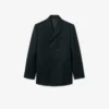 Giacca blazer leggera in lana doppiopetto da passerella Giacca blazer leggera in lana doppiopetto da passerella