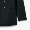 Giacca blazer leggera in lana doppiopetto da passerella Giacca blazer leggera in lana doppiopetto da passerella