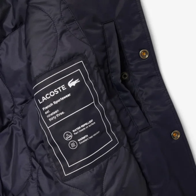Giacca bomber da uomo idrorepellente con stemma ricamato Giacca bomber da uomo idrorepellente con stemma ricamato