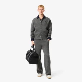 Giacca bomber da uomo in jersey di lana merino