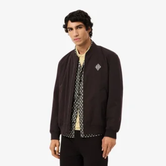 Giacca bomber idrorepellente con badge retrò