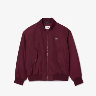 Giacca bomber oversize da donna con polsini a costine