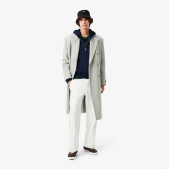 Giacca con cappuccio da uomo in flanella mista lana The Blend