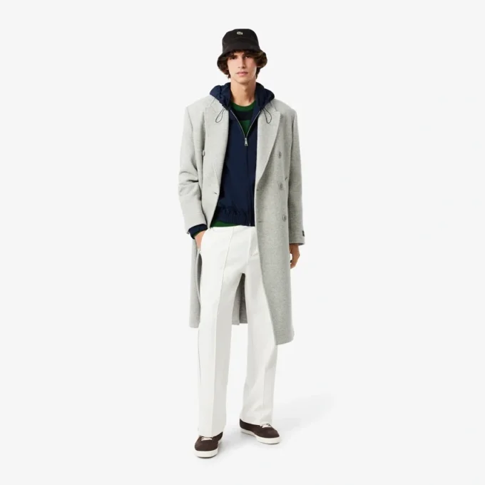 Giacca con cappuccio da uomo in flanella mista lana The Blend Giacca con cappuccio da uomo in flanella mista lana The Blend