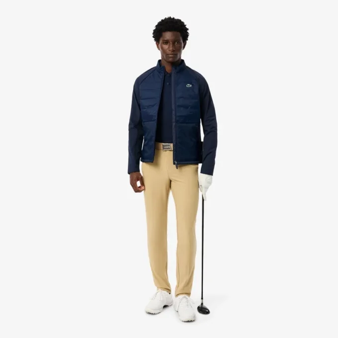 Giacca da golf trapuntata da uomo con collo alto Giacca da golf trapuntata da uomo con collo alto