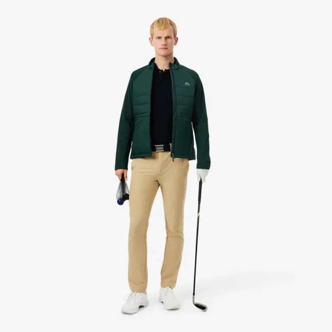 Giacca da golf trapuntata da uomo con collo alto Giacca da golf trapuntata da uomo con collo alto