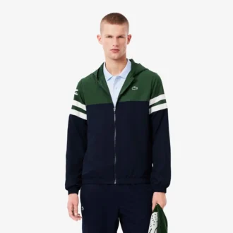 Giacca da tennis da uomo idrorepellente con cappuccio Giacca da tennis da uomo idrorepellente con cappuccio
