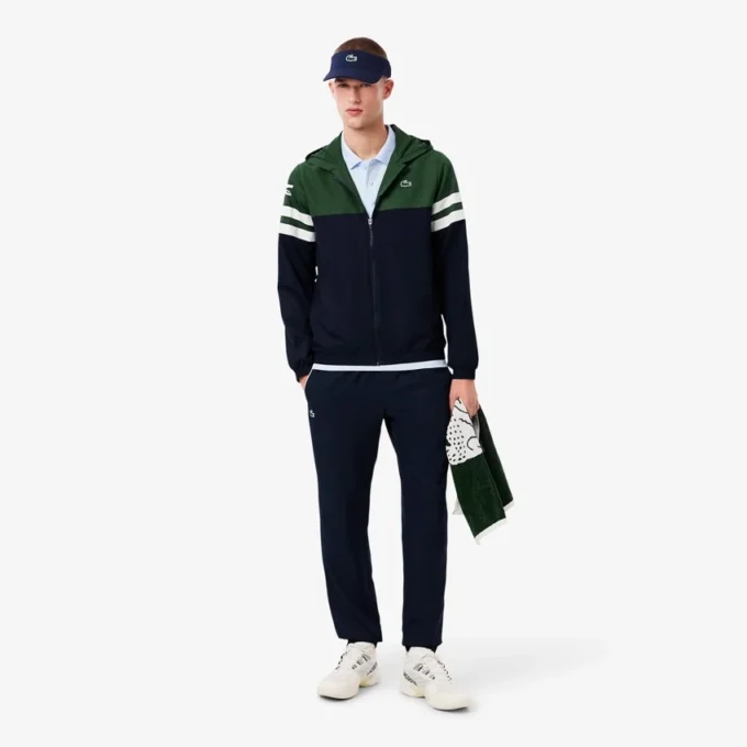 Giacca da tennis da uomo idrorepellente con cappuccio Giacca da tennis da uomo idrorepellente con cappuccio