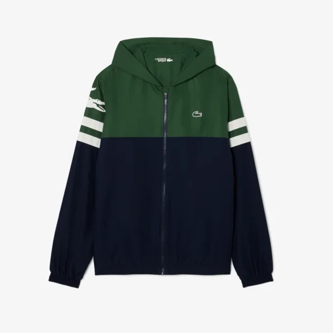 Giacca da tennis da uomo idrorepellente con cappuccio Giacca da tennis da uomo idrorepellente con cappuccio