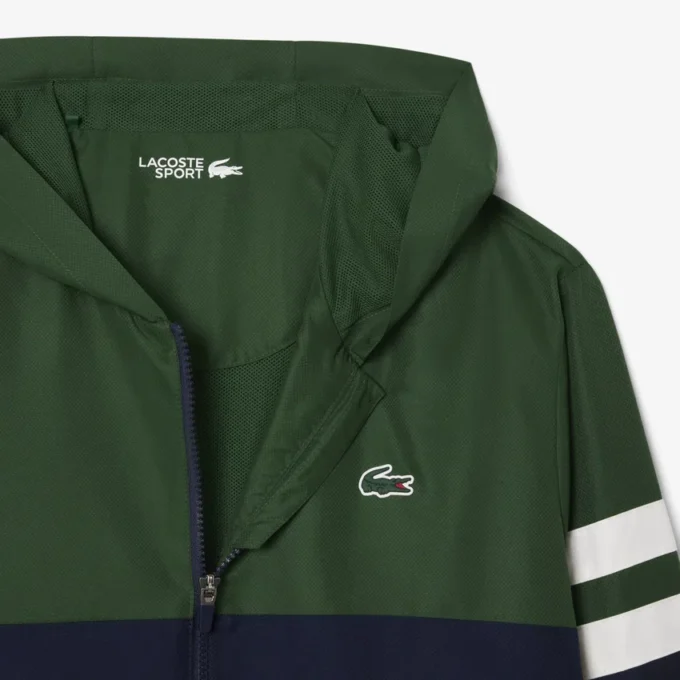 Giacca da tennis da uomo idrorepellente con cappuccio Giacca da tennis da uomo idrorepellente con cappuccio