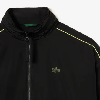 Giacca da uomo con zip, dettagli a contrasto e resistente all’acqua