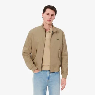Giacca Harrington da uomo in twill idrorepellente