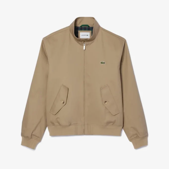 Giacca Harrington da uomo in twill idrorepellente