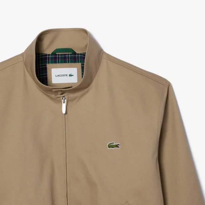 Giacca Harrington da uomo in twill idrorepellente