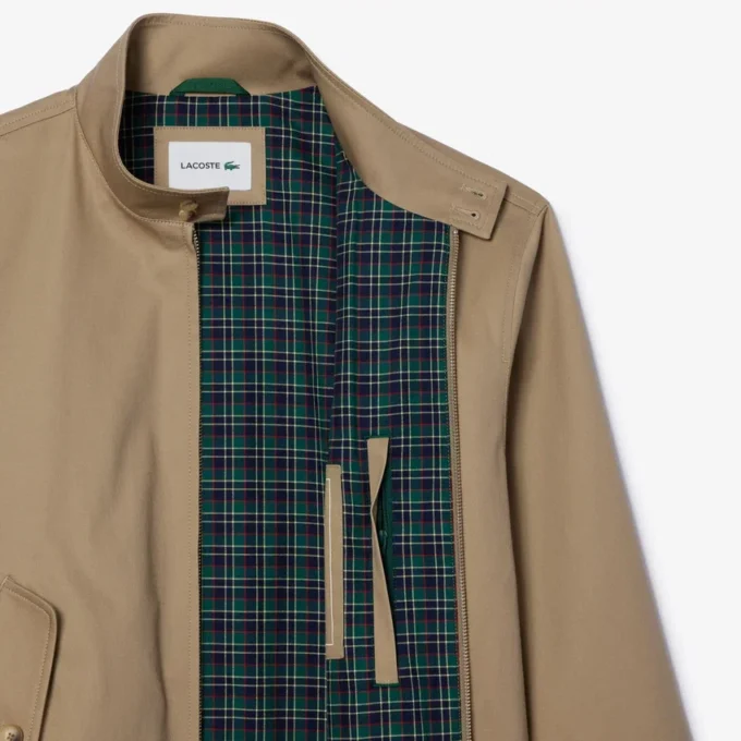Giacca Harrington da uomo in twill idrorepellente