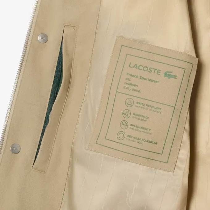 Giacca Harrington in twill idrorepellente