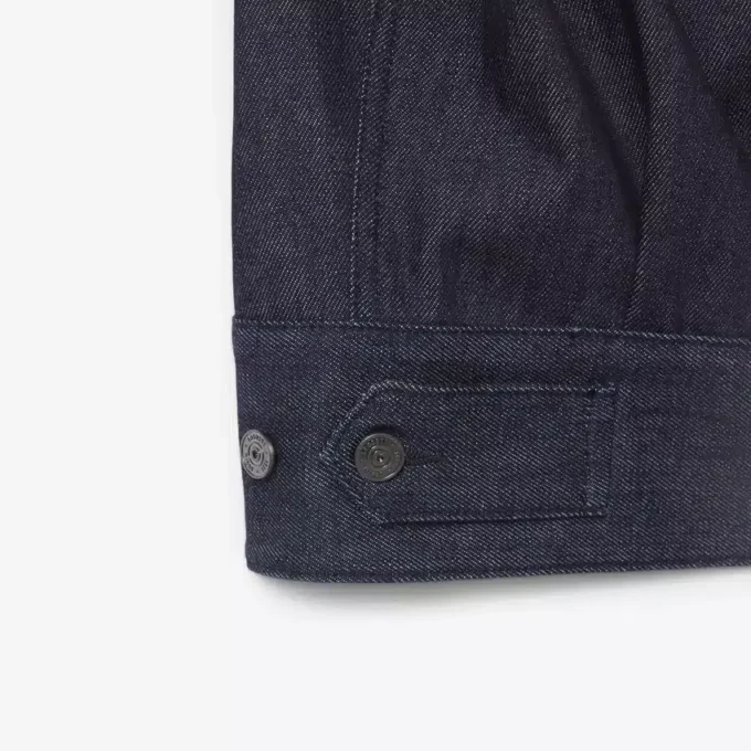 Giacca in denim indaco da passerella