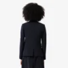 Giacca in lana da donna slim fit con logo ricamato Giacca in lana da donna slim fit con logo ricamato