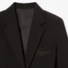 Giacca in lana da donna slim fit con logo ricamato Giacca in lana da donna slim fit con logo ricamato