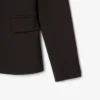 Giacca in lana da donna slim fit con logo ricamato Giacca in lana da donna slim fit con logo ricamato