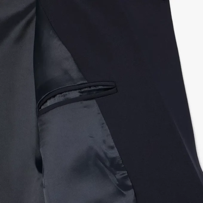 Giacca in lana da donna slim fit con logo ricamato Giacca in lana da donna slim fit con logo ricamato