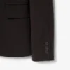 Giacca in lana da donna slim fit con logo ricamato Giacca in lana da donna slim fit con logo ricamato