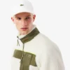 Giacca in pile Sherpa color block da uomo Giacca in pile Sherpa color block da uomo